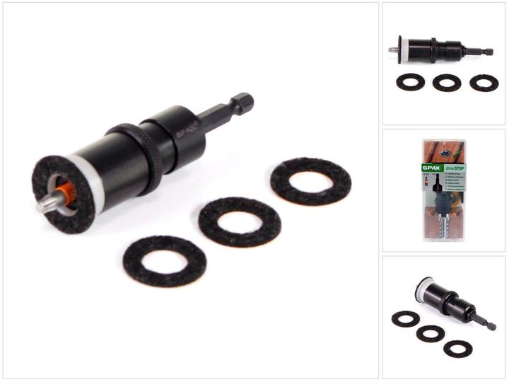 Spax Drive Stop Depth Gauge 1/4" holder with T25 bit and felt rings (5000009186909) (Hexagon socket TX M25)