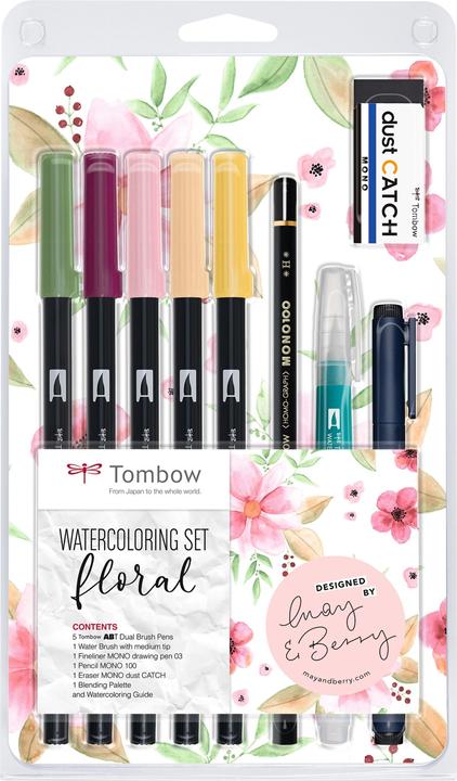 Produktbild Tombow Watercoloring-Set Floral (Floral, 10 x)