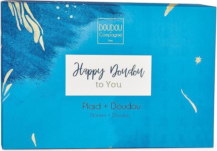 Image du produit Doudou et Compagnie Happy Pop Couverture & Doudou,blanc (MQ2)**