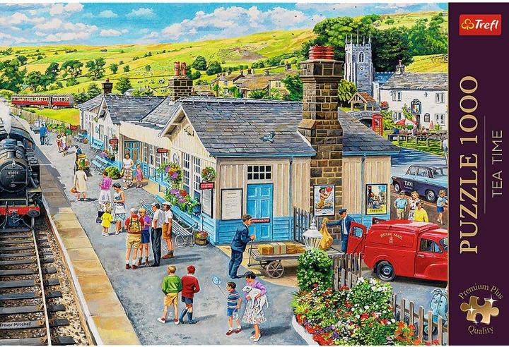 Actual product image Trefl Puzzle Premium Plus 1000 - Railway station (1000 pieces)