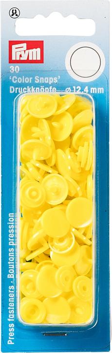 Immagine prodotto Prym Bottoni a pressione colorati, giallo chiaro 12,4 mm, confezione da 30 pezzi.