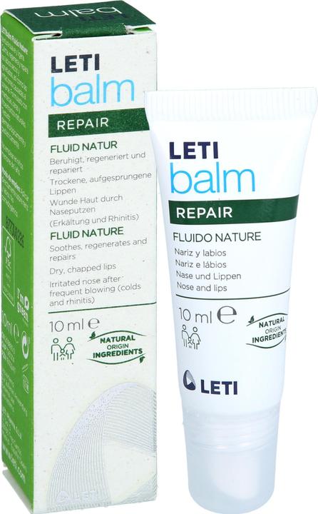 Produktbild Leti balm Fluid Natur - Schützender Nasen- und Lippenbalsam bei trockener und rissiger Haut mit natü (10 ml)
