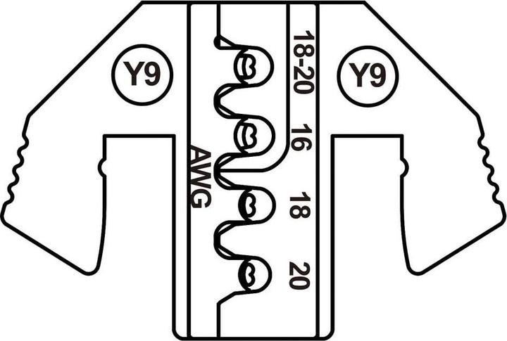 Actual product image Toolcraft TO-9625899 Crimpeinsatz Sumitomo Terminal 8100-3655, Yazaki Terminal (50.70 mm)