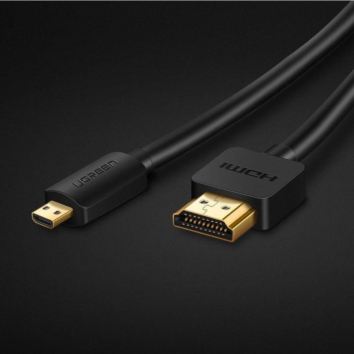 Produktbild Ugreen Micro HDMI auf HDMI 19pin 4K 60Hz 2.0V gold (1 m, HDMI)