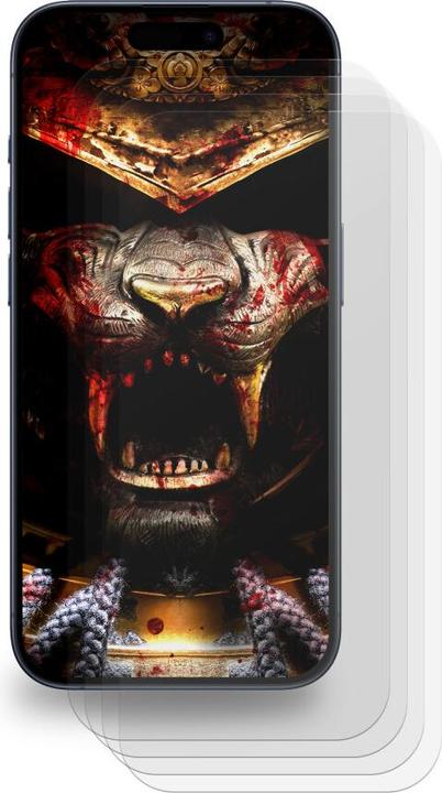 Actual product image Protectorking 4x Displayschutzfolie matt Anti-Reflex entspiegelt (4 Piece, Apple iPhone 15 Pro)