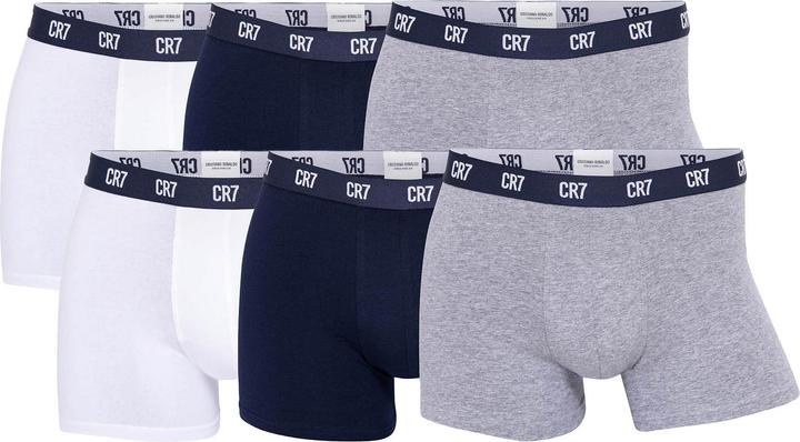 Grey, Dark Blue, White