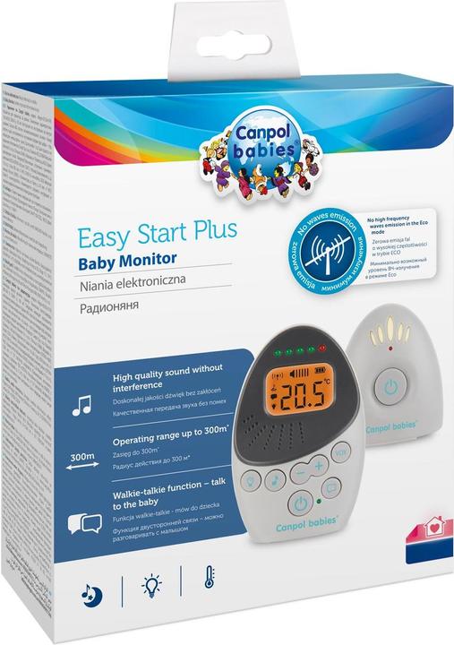 Actual product image Canpol BABIES two-way baby monitor EasyStart Plus, 77/101 (Video & Audio, 300 m)