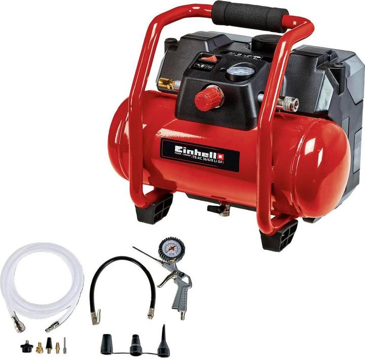 Produktbild Einhell TE-AC 36/6/8 Li OF Set (8 Bar, 6 l)