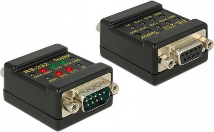 Image du produit Delock Testeur RS-232 prise DB9 (0.05 m)