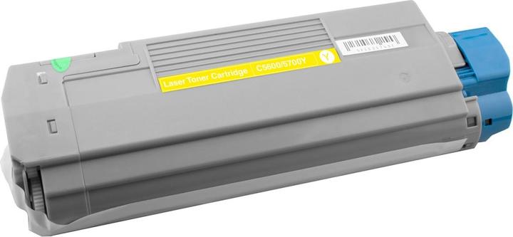 Image du produit Plutoos Oki C5600 toner XXL compatible, Jaune 43381905