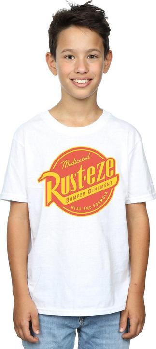 Actual product image Cars Boys Rust-Eze Logo Cotton T-Shirt (152, 158)