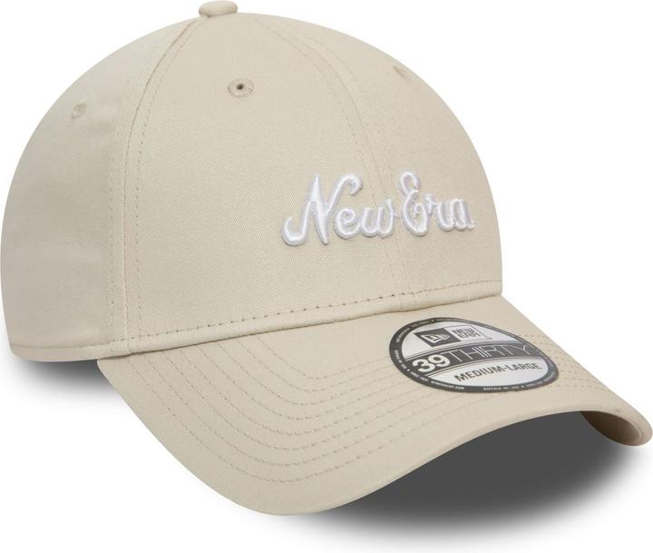 Actual product image New Era 39Thirty Stretch Cap - BRAND SCRIPT stone beige - L/ (L)
