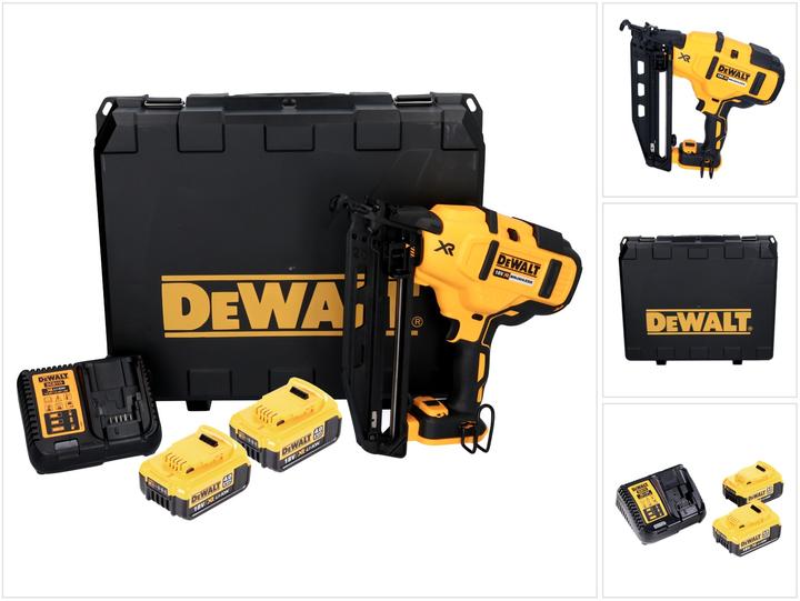Productafbeelding DeWalt DCN 660 M2 accu spijkermachine 18V 32-63 mm borstelloos + 2x accu 4,0 Ah + lader + koffer