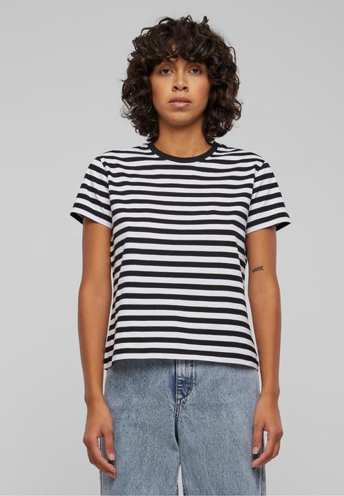Actual product image Urban Classics Ladies Regular Striped Tee - 142653 (M)