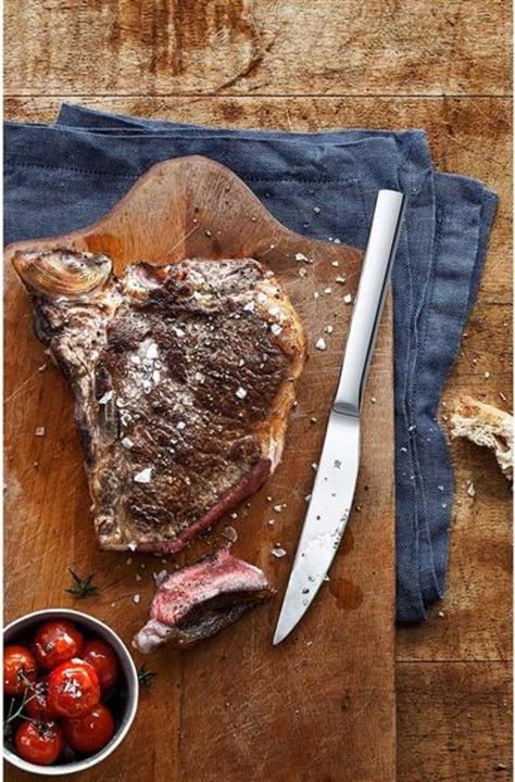 Productafbeelding WMF Steak Mes Set 6st Pizza Mes Nuova Speciaal Blad Staal Roestvrij Staal (6 Stuk, Mes)