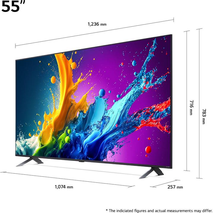 Actual product image LG 55QNED80T6A (55", QNED80, QNED, 4K, 2024)