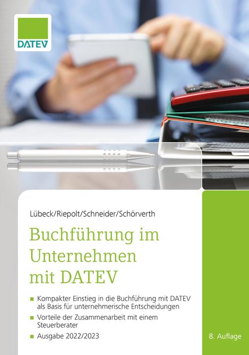Actual product image Buchführung im Unternehmen mit (German, Monika Lübeck, Harald Schörverth, Ricardo Schneider, Johannes Riepolt, Johannes Dr Riepolt, 2023)