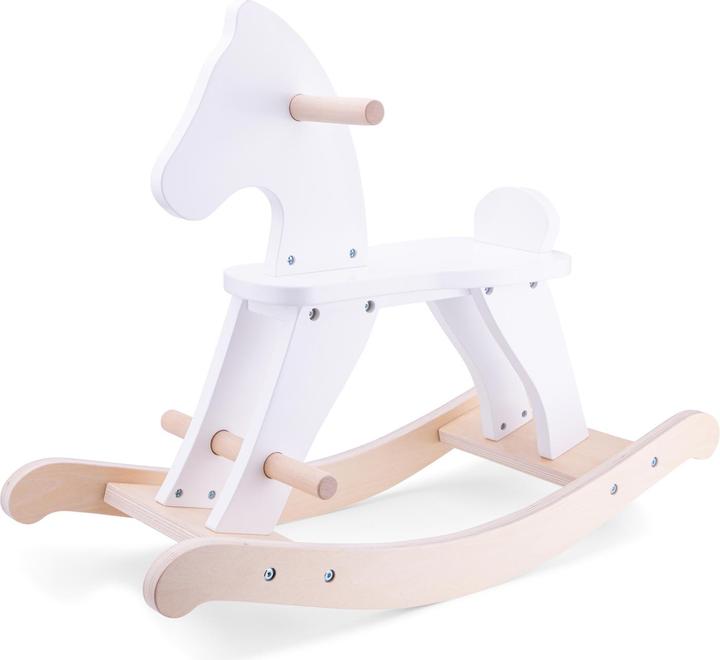 Immagine prodotto New Classic Toys Cavallo a dondolo di legno - bianco
