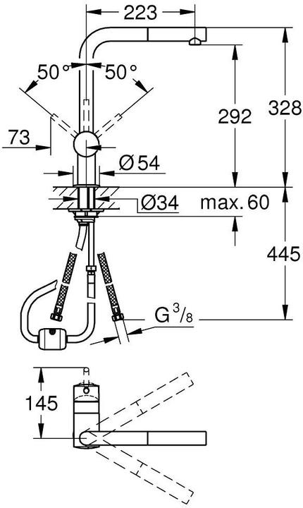 Actual product image Grohe Minta single-lever sink mixer