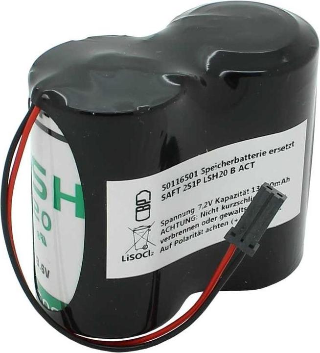 Produktbild AccuCell Speicherbatterie 7,2V ersetzt SAFT 2S1P LSH20 B ACT - 13 Ah (1 Stk., 13000 mAh, Akku)