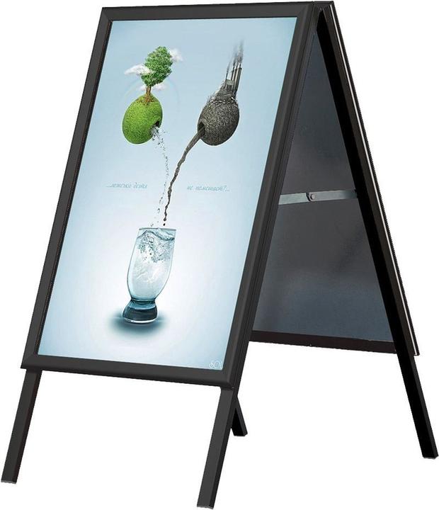 Produktbild Update Displays Kundenstopper schwarz DIN A1 2 Fächer (A1)