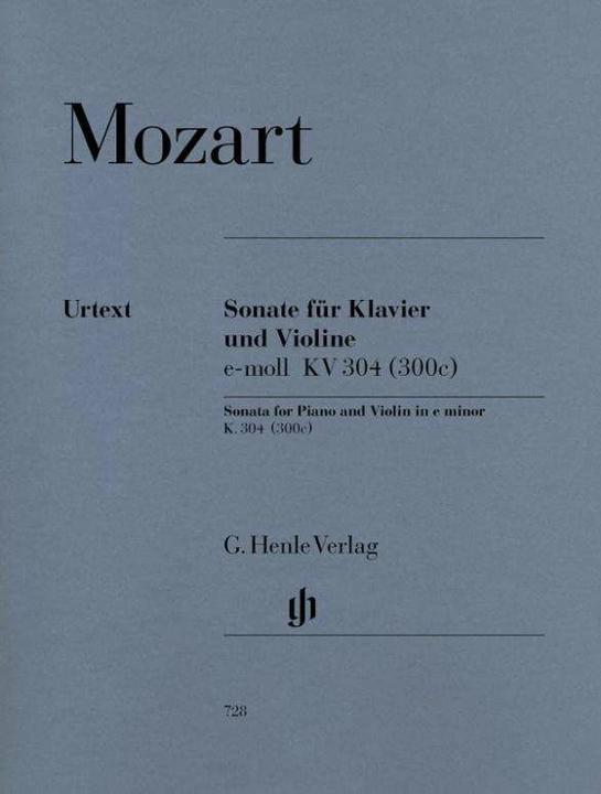 Produktbild Mozart, Wolfgang Amadeus - Violinsonate e-moll KV 304 (300c) (Englisch, Französisch, Wolfgang Amadeus Mozart, Wolf-Dieter Seiffert, 2003)