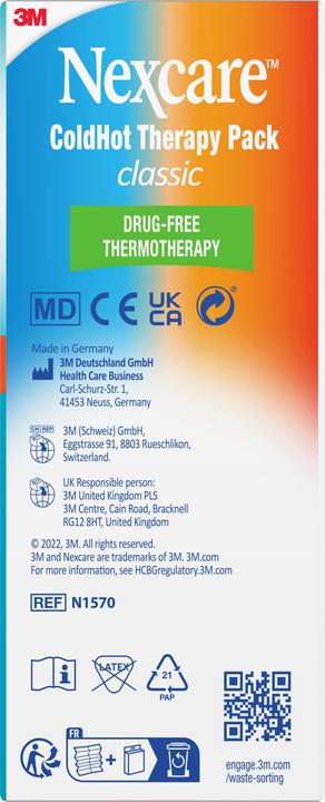 Nutritional values and ingredients Nexcare ColdHot bag (1 x, 756.45 ml, 365 g)