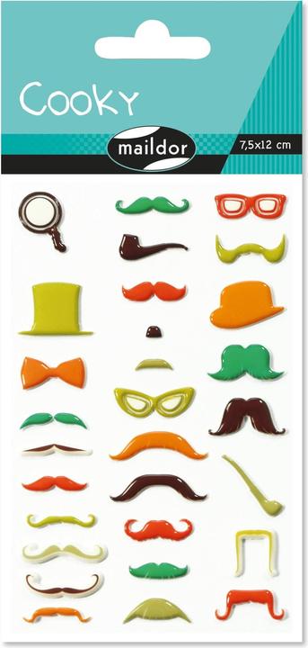 Image du produit Clairefontaine Stickers à motifs Moustache 3D