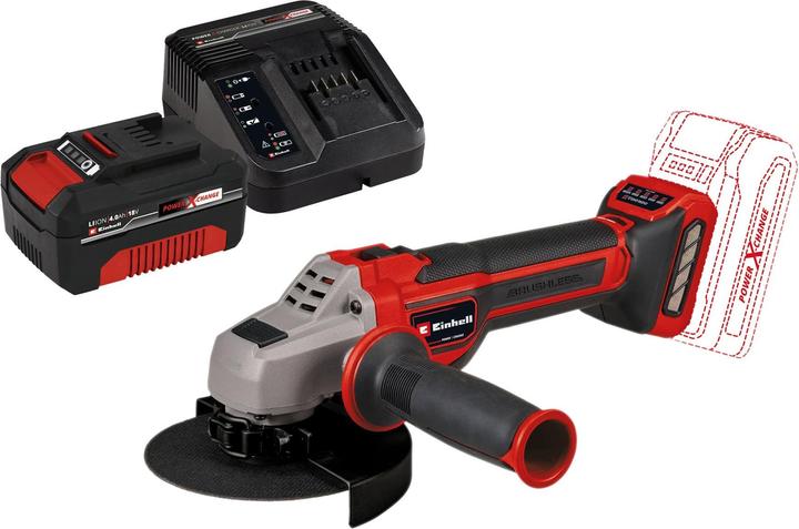 Produktbild Einhell Akku-Winkelschleifer TP-AG 18/ 125 CE Q Li Kit (1x 4,0 Ah)
