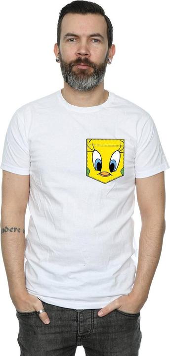 Produktbild Looney Tunes Tweety Pie Face Faux Pocket TShirt (3XL)