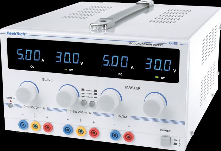 Immagine prodotto Peaktech Alimentatore da laboratorio 2 Kan....30 VDC VDC 5 A /...30 VDC VDC 5 A ( 6145)