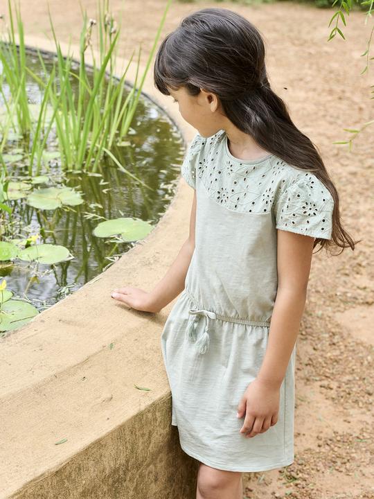 Produktbild Vertbaudet Mädchen Kleid mit Lochstickerei (92)