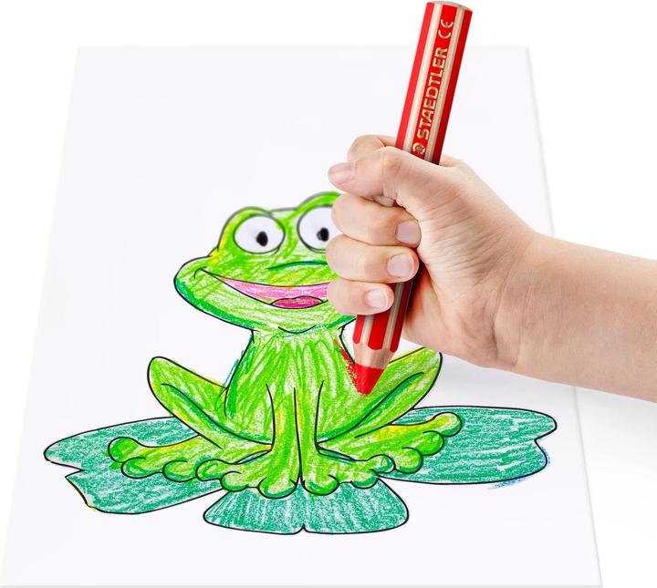 Actual product image Staedtler Crayon Noris jun 18ST (Multicoloured, 18 x)