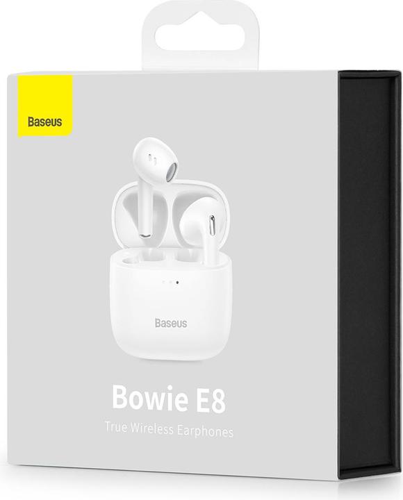 Produktbild Baseus headphones Bowie E8, Bluetooth 5.0 (white) (5 h, Kabellos)