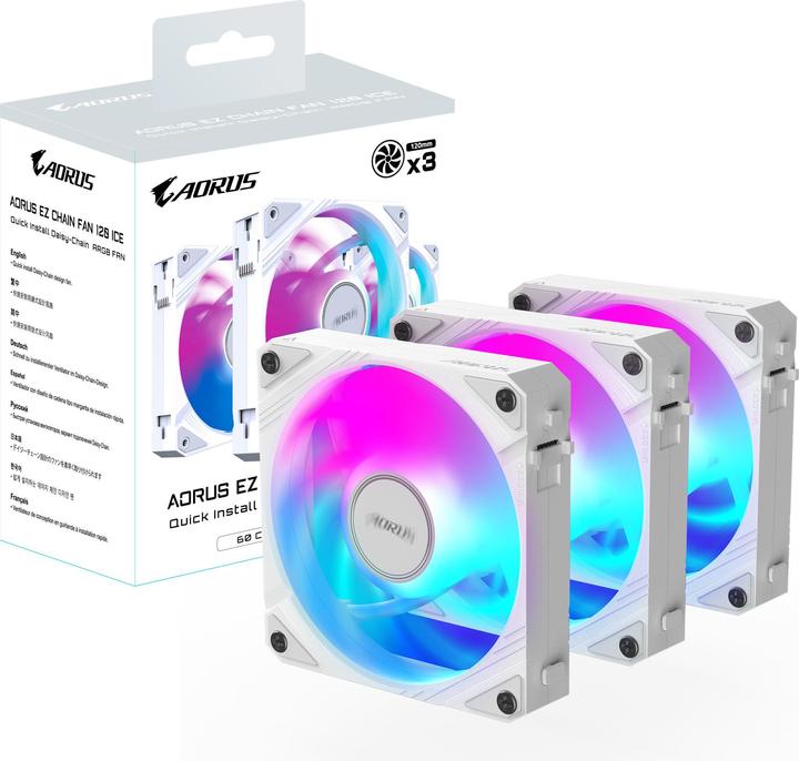 Image du produit Kodak Aorus Ez Chain Fan 120 Ice (120 mm, 1 x)