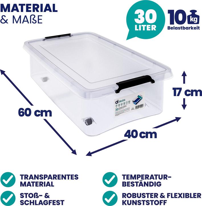 Image du produit Deuba Aufbewahrungsbox (60 x 40 x 17 cm, 24 l)
