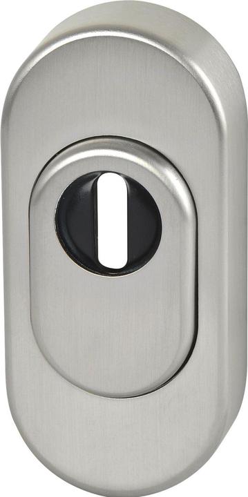 FSB Schutzrosette 73 3249 Edelstahl 6204 oval mit Zylinderabdeckung Stärke 16 mm (Türgriff)