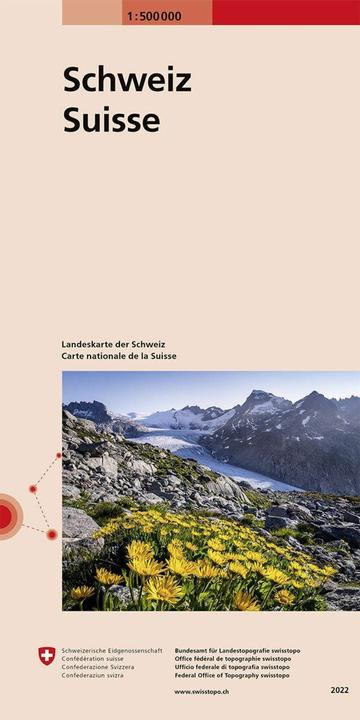 Produktbild Landkarte 700 Schweiz 1:500'000