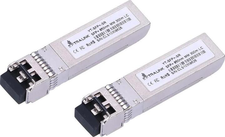 Actual product image Extralink SFP+ 10G 2-pack | SFP+ module | 10 Gbit/s LC/UPC 850 nm 300 m multimode DOM