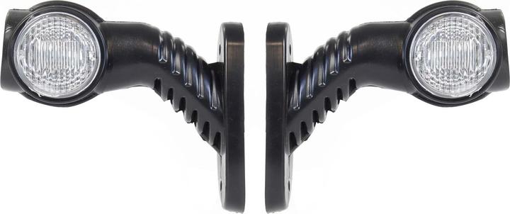 Immagine prodotto Wiltec 2x 4 luci laterali a 12V LED Luce d'ingombro rotonda per rimorchi Lampada di posizione per camion
