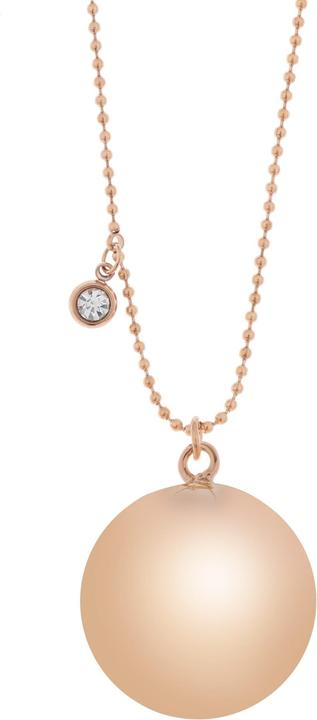Proud MaMa Bola-Kugel Schwangerschaftskette, Chloe/ Rose Gold (Silber)