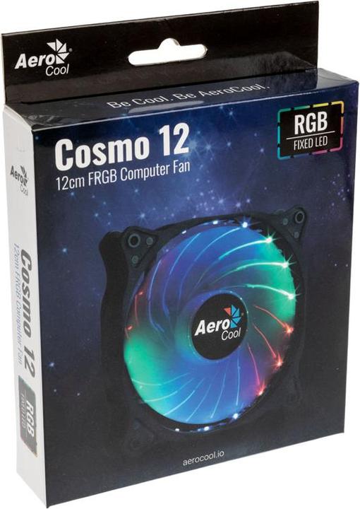 Image du produit AeroCool Ventilateur de boîtier d'ordinateur Cosmo 12 12 cm noir (120 mm, 1 x)