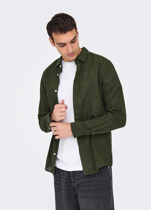 Produktbild Only & Sons Onscaiden Life Ls Solid Linen Shirt Noos (XXL)