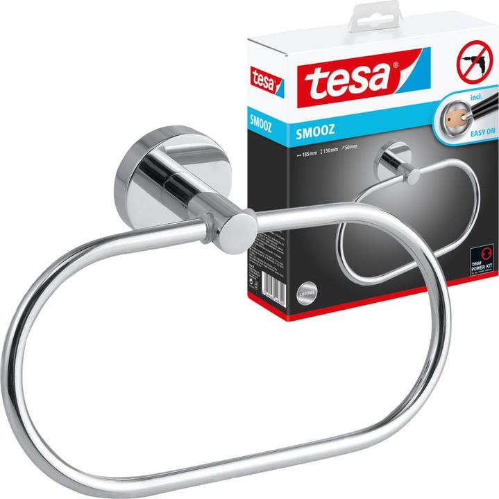Produktbild tesa SMOOZ Handtuchring inkl. Klebelösung ohne Bohren
