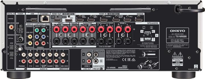 Produktbild Onkyo Tx-Nr686 (7.2 Kanal, MW, FM)