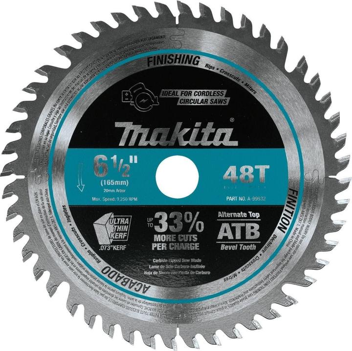 Produktbild Makita SPECIALIZED Kreissägeblatt für Holz 165 x 20 x 1,85 mm 48 Zähne ( B-56764 )