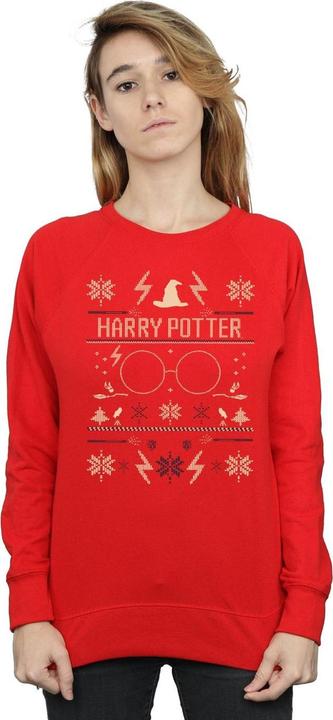 Actual product image Womens/Ladies Christmas Pattern Sweatshirt (XL)