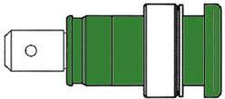 Actual product image Hirschmann SAFETY INSERT BUSHING,? 4mm, RESTRICTED / GREEN (SEB 2620-F6,3)