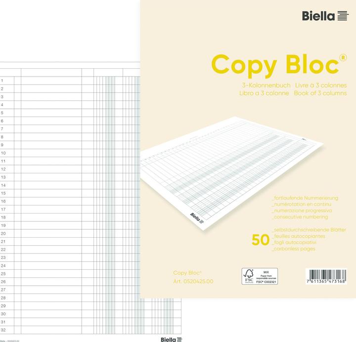 Immagine prodotto Biella Durchschreibebücher (50 x)
