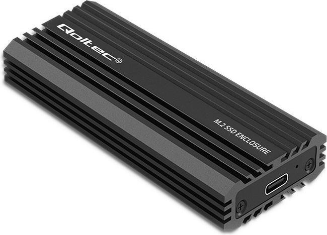 Produktbild Qoltec Obudowa | kieszeń NV2270 na dysk M.2 SSD SATA | NGFF | PCIe | USB-C (M.2)